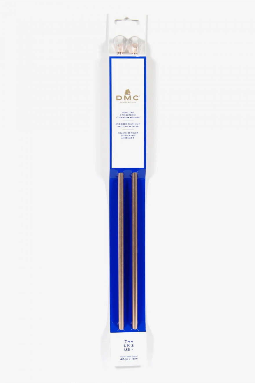 Aiguilles à tricoter en aluminium de marque DMC - or rose (prix pour le set) - Image 11