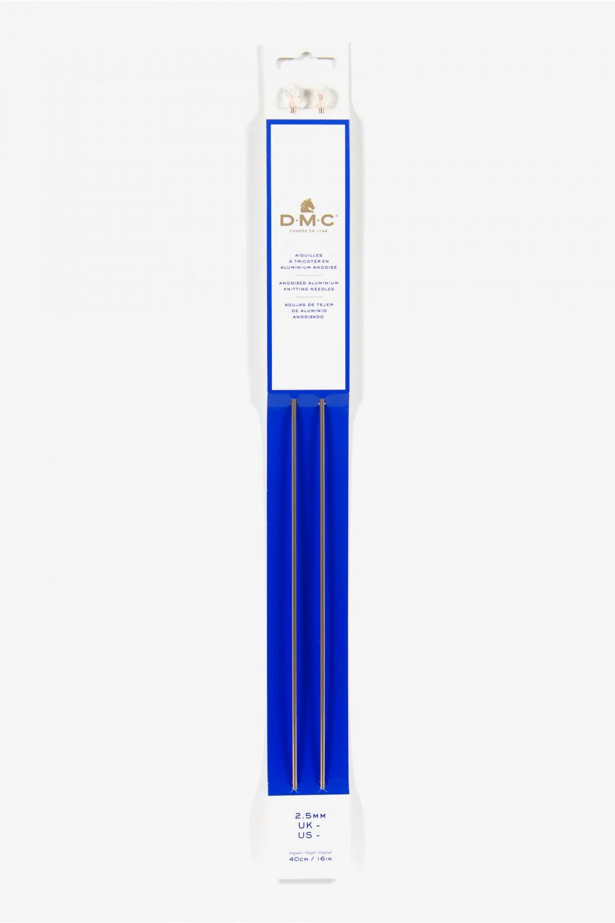 Aiguilles à tricoter en aluminium de marque DMC - or rose (prix pour le set) - Image 3