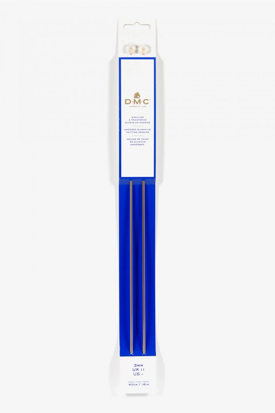 Aiguilles à tricoter en aluminium de marque DMC - or rose (prix pour le set) - Image 4