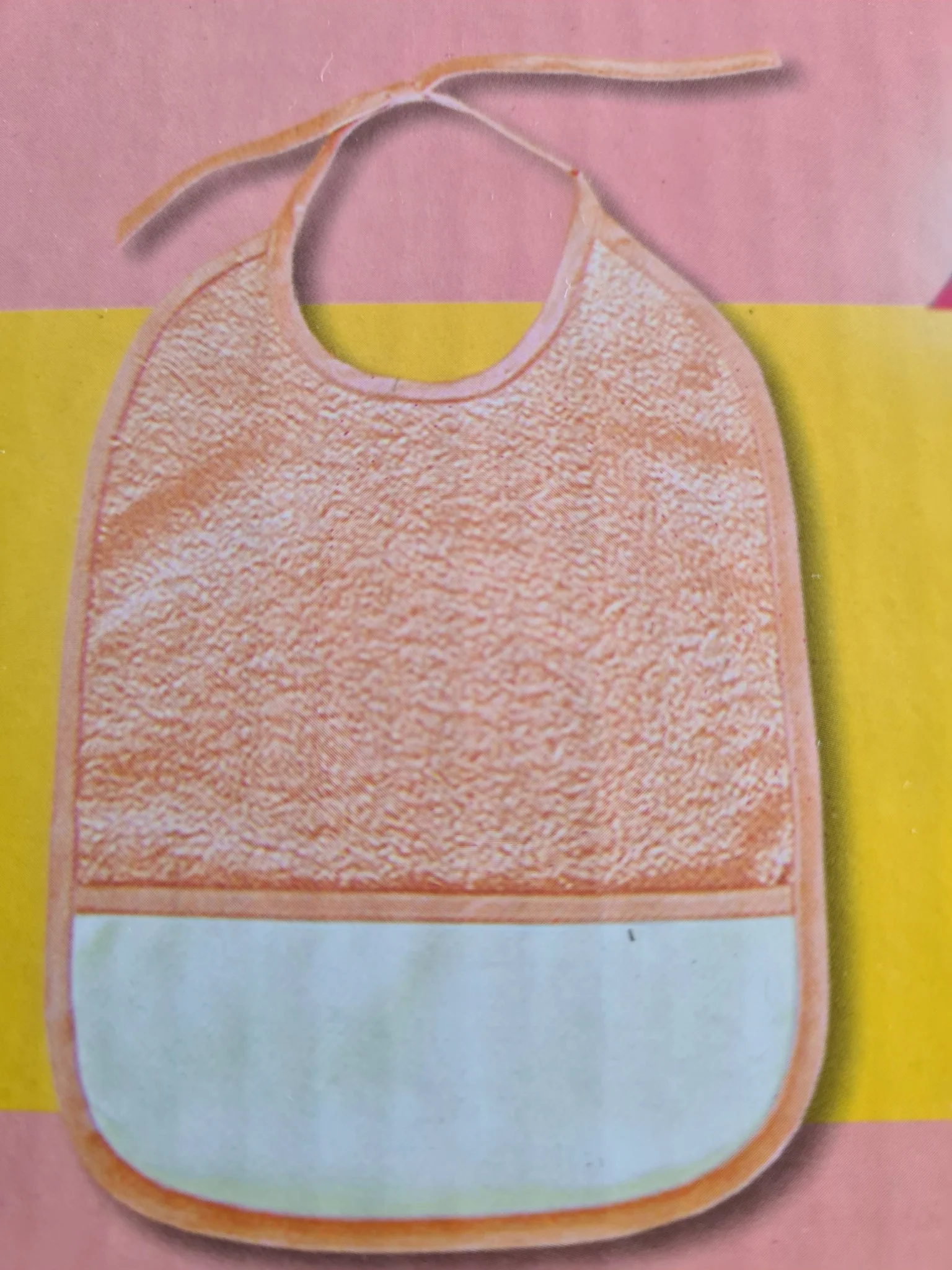 Bavoir à broder en éponge de qualité supérieure - dimension totale 25X33cm - zone à broder : 23X8cm (prix pour un bavoir) - Image 7