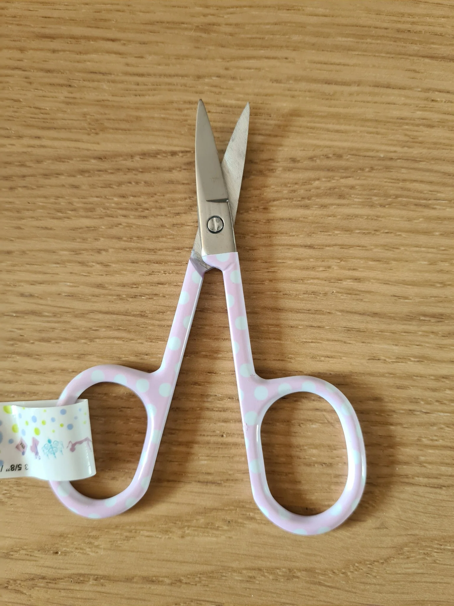 Ciseaux de broderie à pois de couleurs pastels - Image 3