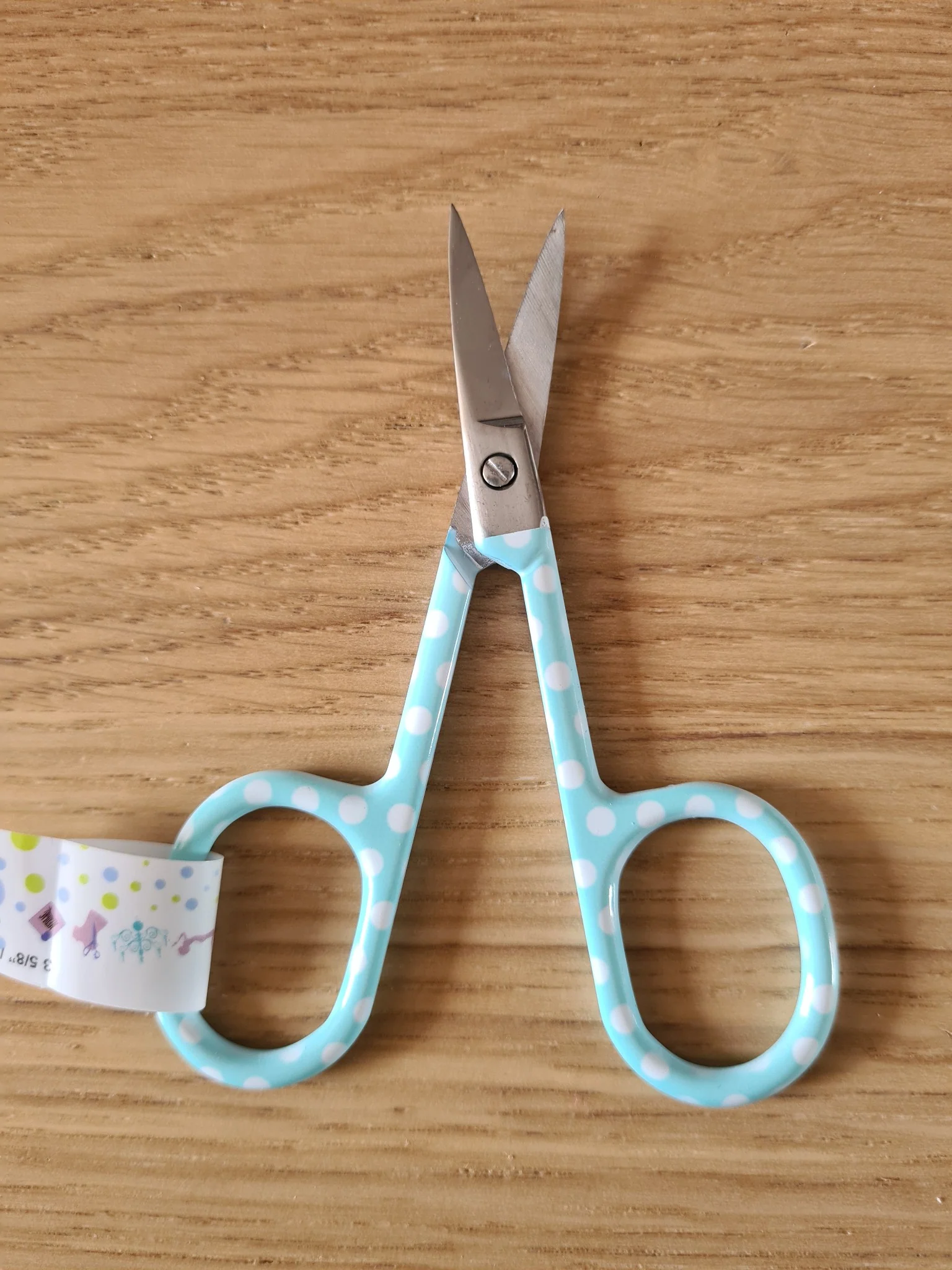 Ciseaux de broderie à pois de couleurs pastels - Image 6