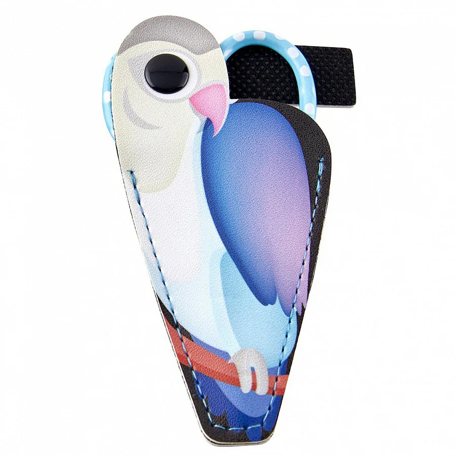 Ciseaux de broderie dans leur housse perroquet vert ou bleu (prix pour le set) - Image 4