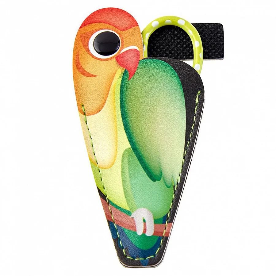 Ciseaux de broderie dans leur housse perroquet vert ou bleu (prix pour le set) - Image 5