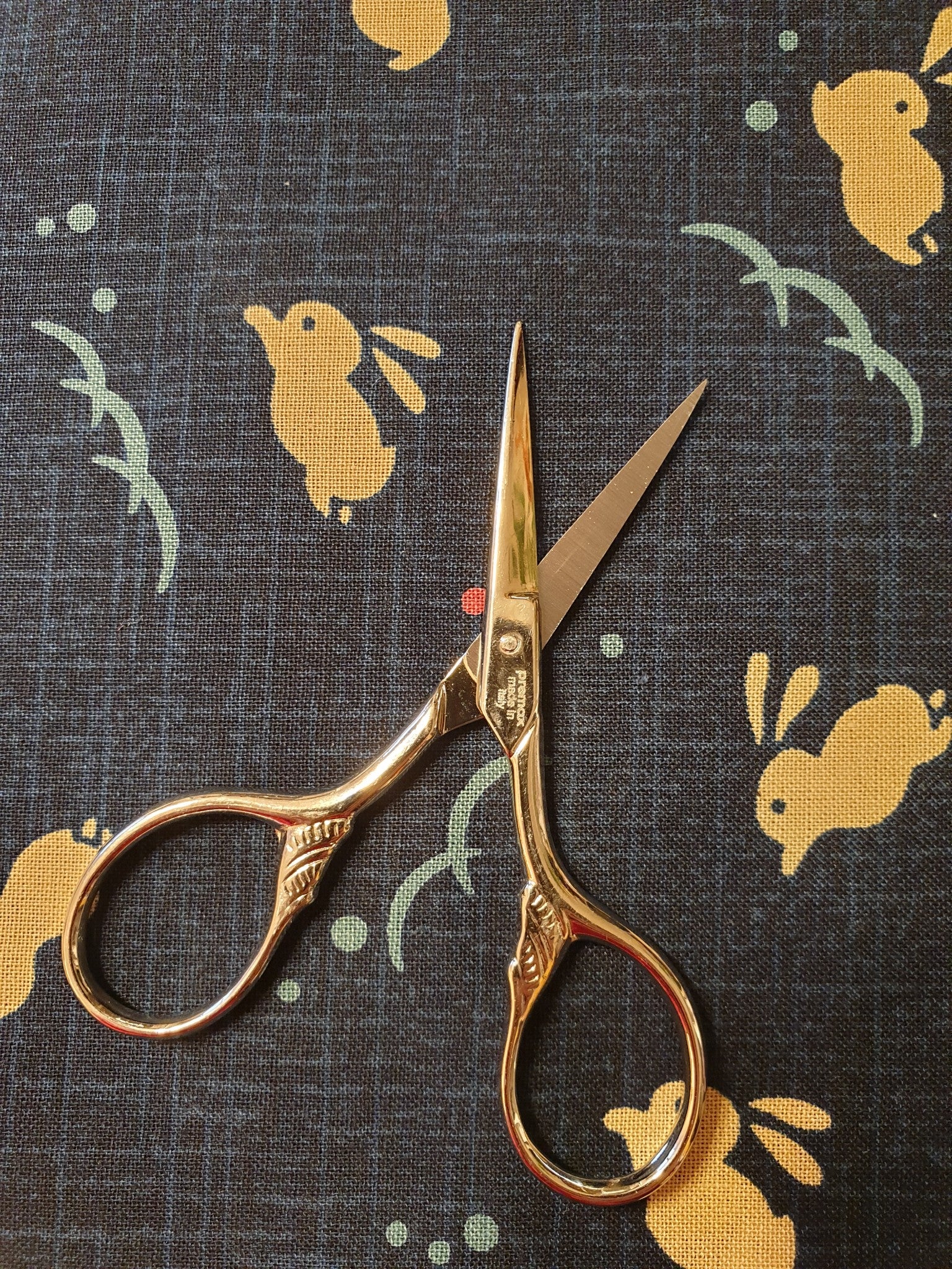 Ciseaux de broderie de fabrication italienne (doré ou argenté) - Image 3