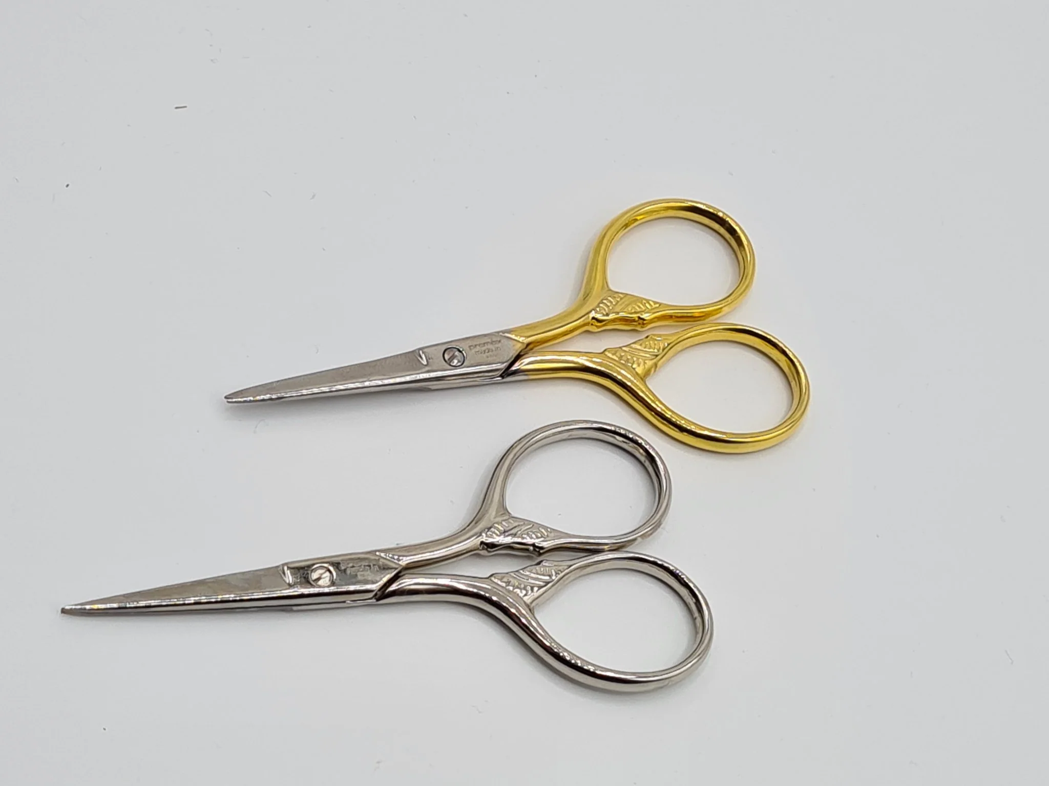 Ciseaux de broderie de fabrication italienne (doré ou argenté) - Image 5