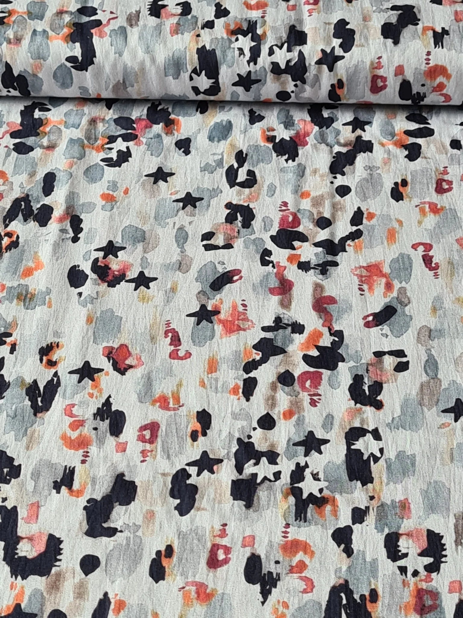 Cotton lawn oeko-tex "Ciel étoilé sur fond blanc" de la collection Flourish de Dashwood Studio par Helen Powlman (prix pour 10cm) - Image 3