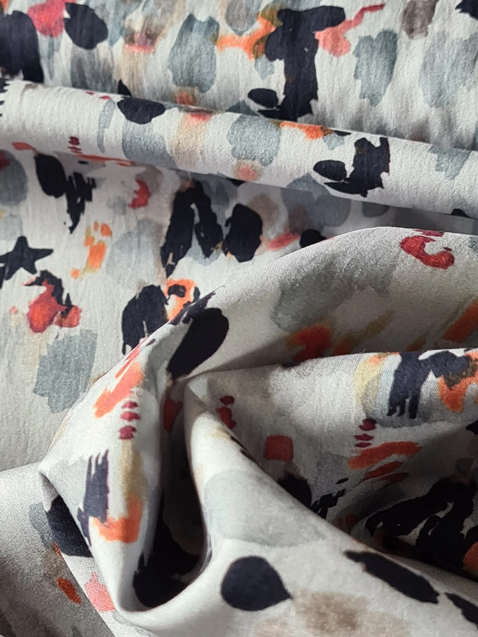 Cotton lawn oeko-tex "Ciel étoilé sur fond blanc" de la collection Flourish de Dashwood Studio par Helen Powlman (prix pour 10cm) - Image 4