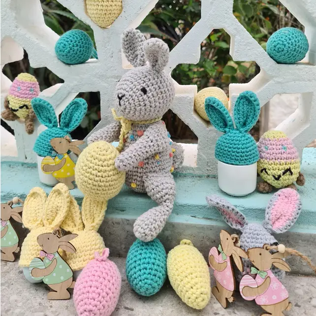 Kit Amigurumi Choco pop le lapin - marque Hoooked (prix pour le set) - Image 4