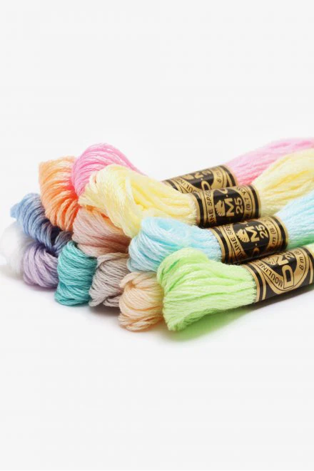 Kit broderie - couleurs pastels (prix pour le set) - Image 3