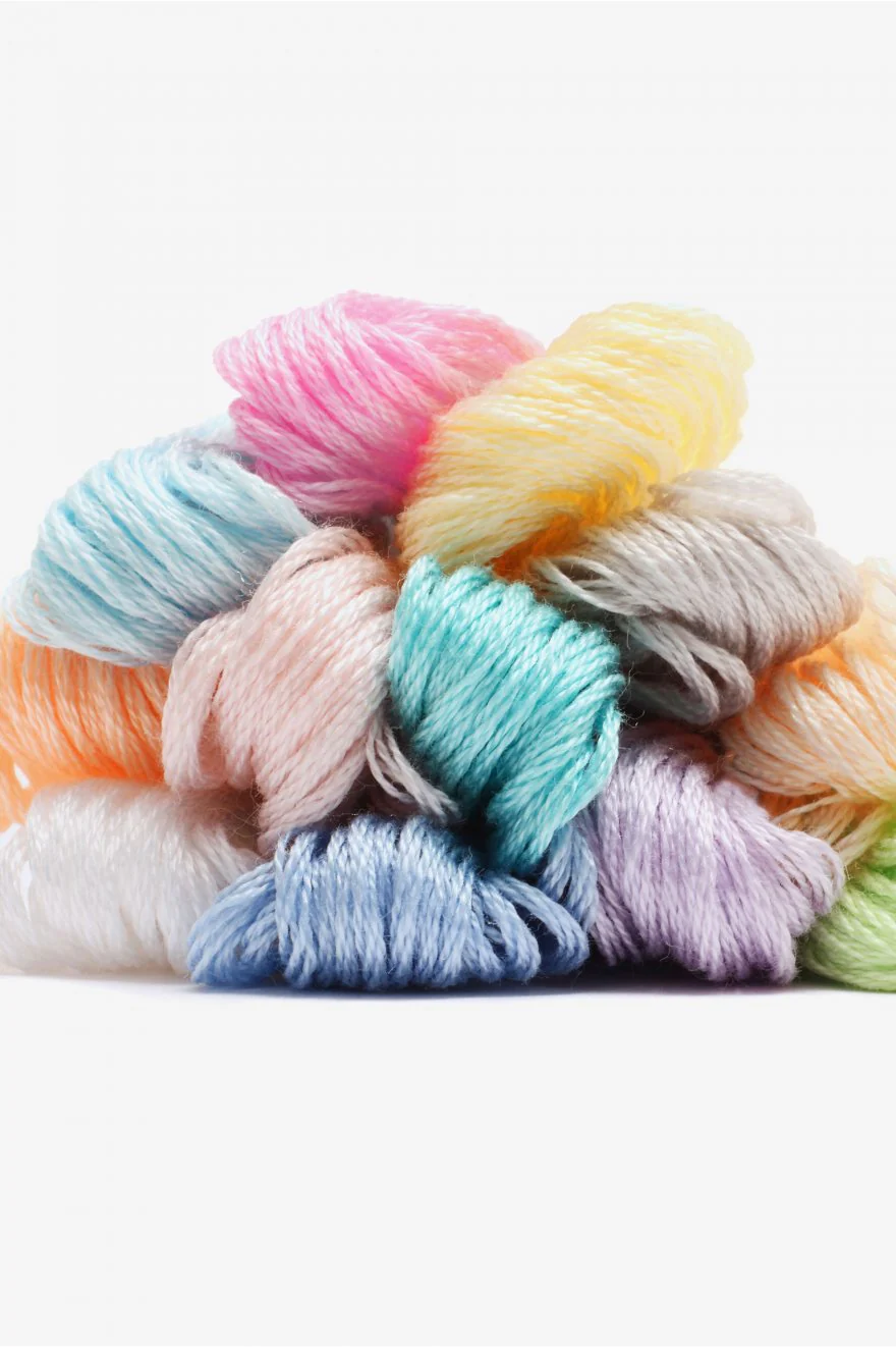 Kit broderie - couleurs pastels (prix pour le set) - Image 4