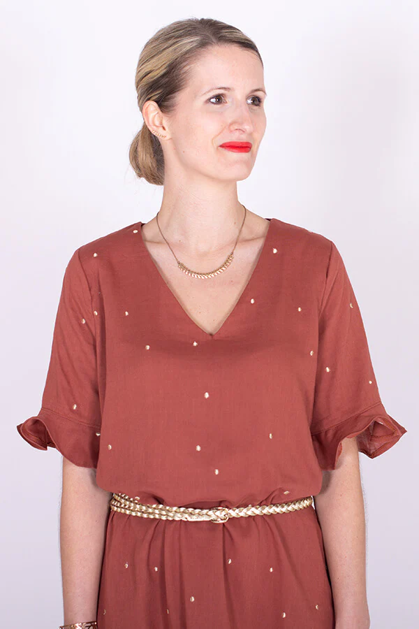 Patron pochette de la blouse/robe Iam Cinderella de Iam patterns du 36 au 46 (fr/angl) - Image 8