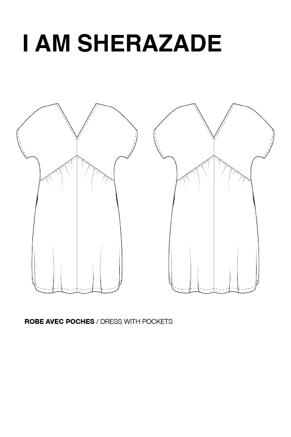Patron pochette de la robe Iam Sherazade de Iam patterns du 36 au 46 (fr/angl) - Image 9