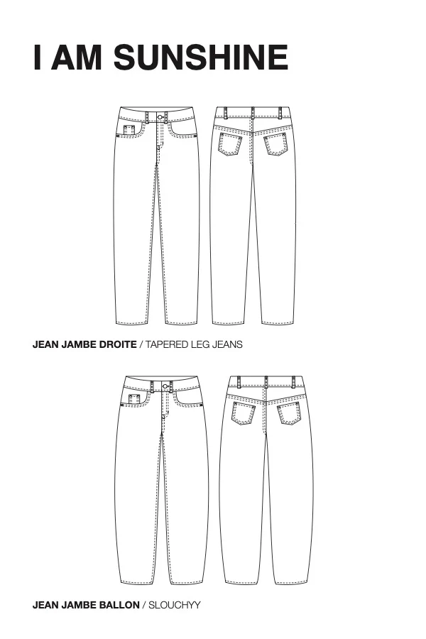 Patron pochette du pantalon jean Iam Sunshine de Iam patterns du 36 au 46 (fr/angl) - Image 15