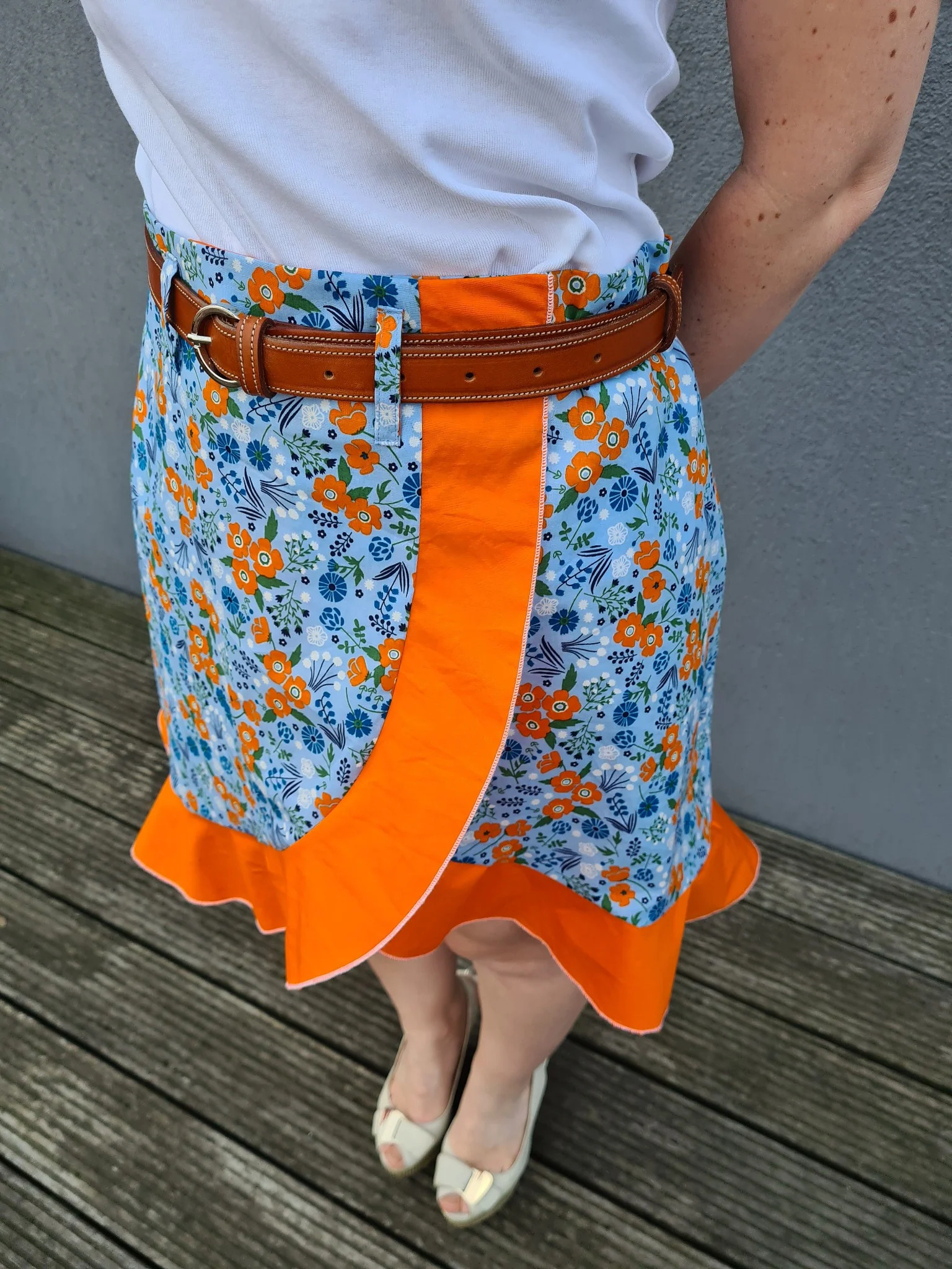 Tissu popeline 100% coton - Mandarine - 39 - Oeko-tex (prix pour 10cm) - Image 4