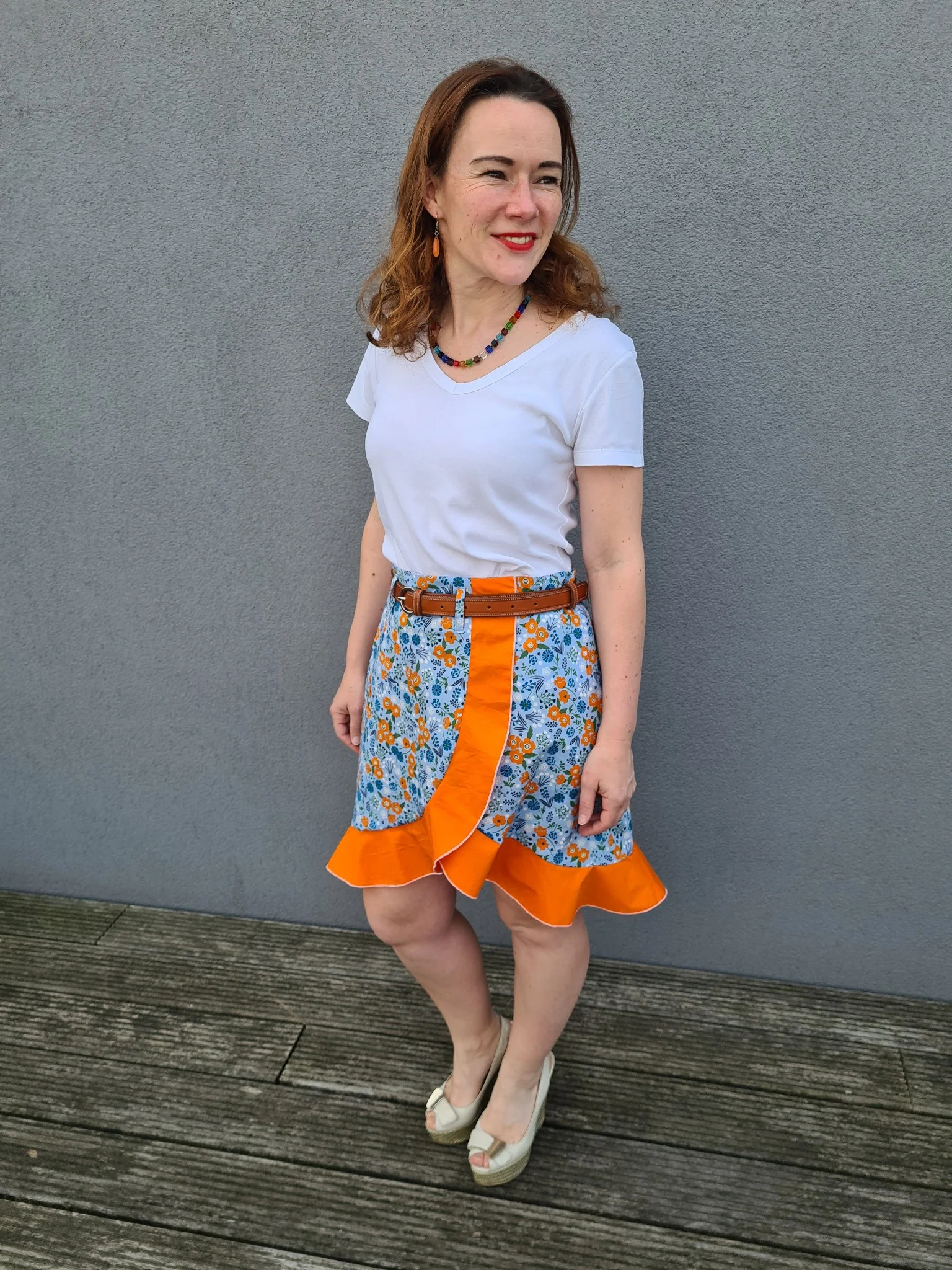 Tissu popeline 100% coton - Mandarine - 39 - Oeko-tex (prix pour 10cm) - Image 5